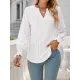 Elasticity Hollow Solid Color Long Sleeves Loose V-neck T-Shirts Tops Elasticity Hollow Solid Color Long Sleeves Loose V-neck T-Shirts Tops