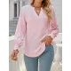 Elasticity Hollow Solid Color Long Sleeves Loose V-neck T-Shirts Tops Elasticity Hollow Solid Color Long Sleeves Loose V-neck T-Shirts Tops