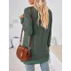 Hollow Split-Joint Split-Side Long Sleeves Loose V-Neck T-Shirts Tops Hollow Split-Joint Split-Side Long Sleeves Loose V-Neck T-Shirts Tops