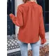 Elasticity Ruffled Solid Color Long Sleeves Ruffle Sleeves Mock Neck T-Shirts Tops Elasticity Ruffled Solid Color Long Sleeves Ruffle Sleeves Mock Neck T-Shirts Tops