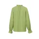Elasticity Ruffled Solid Color Long Sleeves Ruffle Sleeves Mock Neck T-Shirts Tops Elasticity Ruffled Solid Color Long Sleeves Ruffle Sleeves Mock Neck T-Shirts Tops