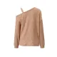 Asymmetric Long Sleeves Loose One-Shoulder T-Shirts Tops Asymmetric Long Sleeves Loose One-Shoulder T-Shirts Tops