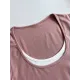 Contrast Color False Two Long Sleeves Round-Neck T-Shirts Tops Contrast Color False Two Long Sleeves Round-Neck T-Shirts Tops