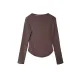 Contrast Color False Two Long Sleeves Round-Neck T-Shirts Tops Contrast Color False Two Long Sleeves Round-Neck T-Shirts Tops