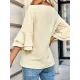 Solid Color Half Sleeves Loose V-Neck T-Shirts Tops Solid Color Half Sleeves Loose V-Neck T-Shirts Tops