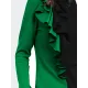 Long Sleeves Skinny Contrast Color Split-Front Split-Joint High-Neck T-Shirts Long Sleeves Skinny Contrast Color Split-Front Split-Joint High-Neck T-Shirts