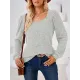 Solid Color Long Sleeves Loose Square-Neck T-Shirts Tops Solid Color Long Sleeves Loose Square-Neck T-Shirts Tops