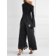 Long Sleeves Skinny Asymmetric Solid Color One-Shoulder T-Shirts Tops Long Sleeves Skinny Asymmetric Solid Color One-Shoulder T-Shirts Tops