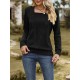 Colorful Solid Color Long Sleeves Loose Square-neck T-Shirts Tops Colorful Solid Color Long Sleeves Loose Square-neck T-Shirts Tops