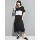Original Falbala Split-Joint T-Shirts Tops Original Falbala Split-Joint T-Shirts Tops