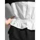 Original Falbala Split-Joint T-Shirts Tops Original Falbala Split-Joint T-Shirts Tops