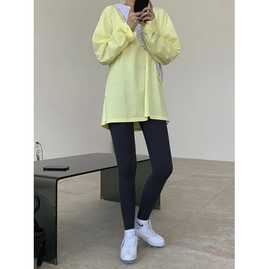 Original Solid Long Sleeve T-Shirts Tops Original Solid Long Sleeve T-Shirts Tops