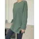 Original Solid Long Sleeve T-Shirts Tops Original Solid Long Sleeve T-Shirts Tops