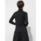 Black Printed High-Neck Long Sleeve T-Shirt Black Printed High-Neck Long Sleeve T-Shirt