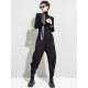 Black Printed High-Neck Long Sleeve T-Shirt Black Printed High-Neck Long Sleeve T-Shirt