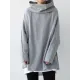 Urban Black&Gray High-Neck Long Sleeve Oversize T-Shirt Urban Black&Gray High-Neck Long Sleeve Oversize T-Shirt