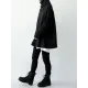 Urban Black&Gray High-Neck Long Sleeve Oversize T-Shirt Urban Black&Gray High-Neck Long Sleeve Oversize T-Shirt