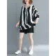 Original Chiffon Batwing Sleeves Striped Shirts Tops Original Chiffon Batwing Sleeves Striped Shirts Tops