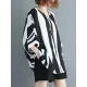 Original Chiffon Batwing Sleeves Striped Shirts Tops Original Chiffon Batwing Sleeves Striped Shirts Tops