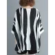 Original Chiffon Batwing Sleeves Striped Shirts Tops Original Chiffon Batwing Sleeves Striped Shirts Tops
