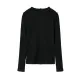 Simple Solid Color Round-Neck Long Sleeves T-Shirt Simple Solid Color Round-Neck Long Sleeves T-Shirt