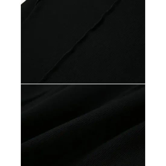 Simple Solid Color Round-Neck Long Sleeves T-Shirt Simple Solid Color Round-Neck Long Sleeves T-Shirt