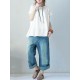 Vintage Solid Color Split-Joint Pleated Embroidered Hollow Lace Round-Neck Short Sleeves T-Shirt Vintage Solid Color Split-Joint Pleated Embroidered Hollow Lace Round-Neck Short Sleeves T-Shirt
