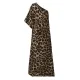 Stylish Leopard Printed Asymmetric One-Shoulder Loose T-Shirt Tops Stylish Leopard Printed Asymmetric One-Shoulder Loose T-Shirt Tops