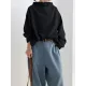 Casual Solid Color High-Neck Long Sleeves T-Shirt Casual Solid Color High-Neck Long Sleeves T-Shirt