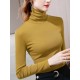Simple 9 Colors High-Neck Long Sleeves T-Shirt Top Simple 9 Colors High-Neck Long Sleeves T-Shirt Top