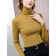 Simple 9 Colors High-Neck Long Sleeves T-Shirt Top Simple 9 Colors High-Neck Long Sleeves T-Shirt Top
