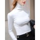 Simple 9 Colors High-Neck Long Sleeves T-Shirt Top Simple 9 Colors High-Neck Long Sleeves T-Shirt Top