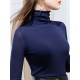 13 Colors High-Neck Solid Color Long Sleeves T-Shirt Top 13 Colors High-Neck Solid Color Long Sleeves T-Shirt Top