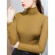 13 Colors High-Neck Solid Color Long Sleeves T-Shirt Top 13 Colors High-Neck Solid Color Long Sleeves T-Shirt Top