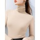 13 Colors High-Neck Solid Color Long Sleeves T-Shirt Top 13 Colors High-Neck Solid Color Long Sleeves T-Shirt Top