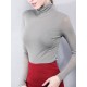 13 Colors High-Neck Solid Color Long Sleeves T-Shirt Top 13 Colors High-Neck Solid Color Long Sleeves T-Shirt Top