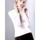 13 Colors High-Neck Solid Color Long Sleeves T-Shirt Top 13 Colors High-Neck Solid Color Long Sleeves T-Shirt Top