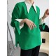 3 Colors Loose Casual Solid Color Split-Side T-Shirt Top 3 Colors Loose Casual Solid Color Split-Side T-Shirt Top
