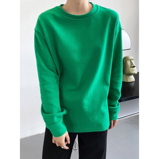 3 Colors Loose Casual Solid Color Split-Side T-Shirt Top 3 Colors Loose Casual Solid Color Split-Side T-Shirt Top