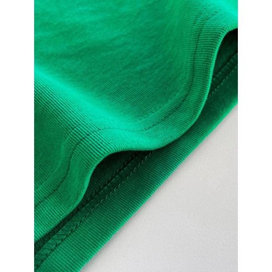 3 Colors Loose Casual Solid Color Split-Side T-Shirt Top 3 Colors Loose Casual Solid Color Split-Side T-Shirt Top