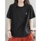 Split-Joint Loose Short Sleeves Round-Neck T-Shirts Tops Split-Joint Loose Short Sleeves Round-Neck T-Shirts Tops