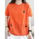 Split-Joint Loose Short Sleeves Round-Neck T-Shirts Tops Split-Joint Loose Short Sleeves Round-Neck T-Shirts Tops