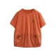 Split-Joint Loose Short Sleeves Round-Neck T-Shirts Tops Split-Joint Loose Short Sleeves Round-Neck T-Shirts Tops