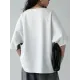 Contrast Color Batwing Sleeves Half Sleeves Round-neck T-Shirts Tops Contrast Color Batwing Sleeves Half Sleeves Round-neck T-Shirts Tops