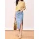Contrast Color Loose Short Sleeves Round-Neck T-Shirts Contrast Color Loose Short Sleeves Round-Neck T-Shirts