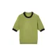 Contrast Color Loose Short Sleeves Round-Neck T-Shirts Contrast Color Loose Short Sleeves Round-Neck T-Shirts