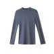 Casual Long Sleeves Skinny Solid Color Stand Collar T-Shirts Casual Long Sleeves Skinny Solid Color Stand Collar T-Shirts