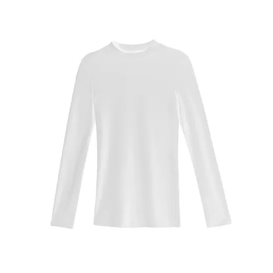 Casual Long Sleeves Skinny Solid Color Stand Collar T-Shirts Casual Long Sleeves Skinny Solid Color Stand Collar T-Shirts