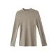 Casual Long Sleeves Skinny Solid Color Stand Collar T-Shirts Casual Long Sleeves Skinny Solid Color Stand Collar T-Shirts