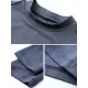 Casual Long Sleeves Skinny Solid Color Stand Collar T-Shirts Casual Long Sleeves Skinny Solid Color Stand Collar T-Shirts